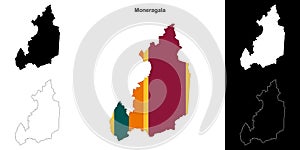 Moneragala outline map