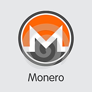 Monero - Cryptocurrency Logo.
