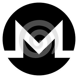 Monero Icon Isolated On White Background