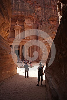 Monestery in Petra, Jordan - as it would on old picture
