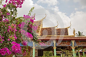 Monestry at Preah Ko ruins in Cambodia