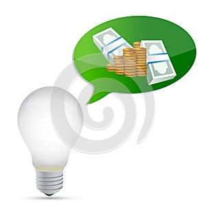 Monetary idea illustration design