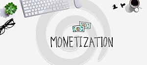 Monetization with a computer keyboard