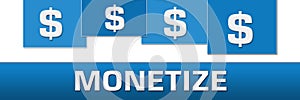 Monetize Blue Stripes On Top