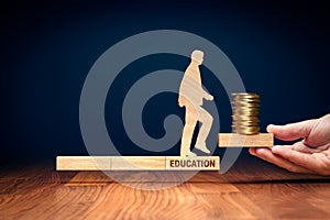 Monetize education concept