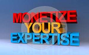 monetize your expertise on blue