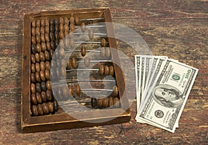 Money and abacus