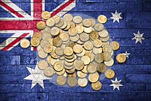 Money Australian Flag Business Coins