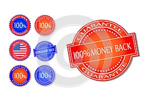 Money Back Guarantee Seal Set