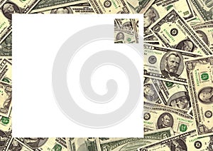 Money background border