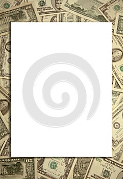 Money background border