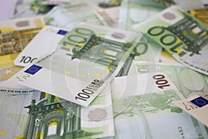 Money background. Euros