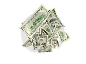 Money background. Hundred dollars of America. Usd cash money falling