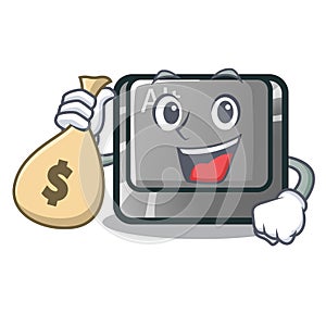 With money bag alt button in the cartoon shape