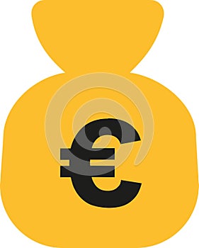 Money bag with euro sign