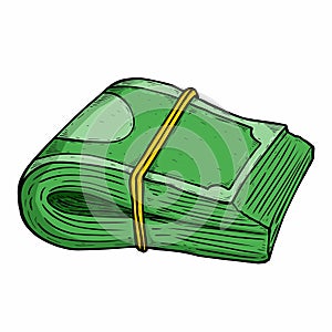 money bag hand drawn dollar sack, money bag sketch