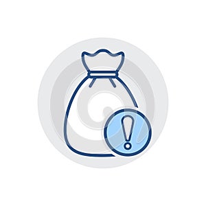 Money Bag icon. Bank cash, finance, fund, tax icon