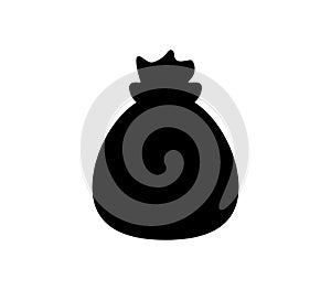 Money bag icon illustrated in vector on white background