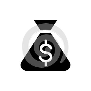 Money Bag Icon on White background. Vector