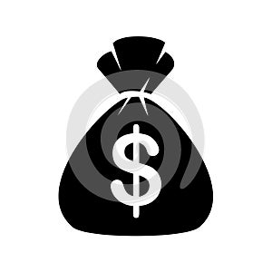 Money Bag Icon on White background. Vector