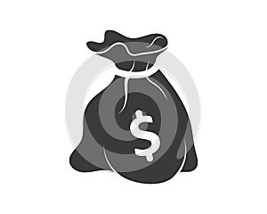money bag  logo icon vector illustration