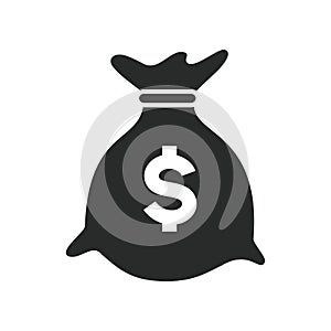 money bag simbol icon vector design illustration