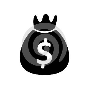 Money bag vector icon