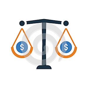 Money balance icon