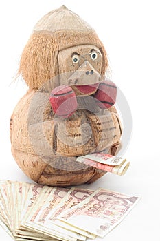 Money Bank and Banknotes