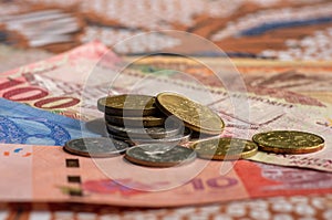 Money, Banknote of Ringgit Malaysia, Singapore dollar and Saudi Arabia Riyals for backgroun