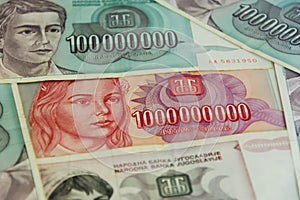 Money banknotes inflation