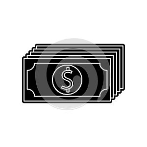 money bills icon. Element of Banking for mobile concept and web apps icon. Glyph, flat icon for website design and development,