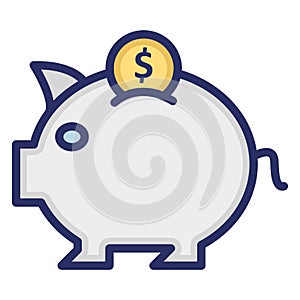 money box  Isolated Vector icon which can easily modify or edit