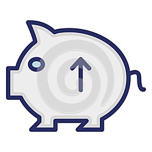 Money box  Isolated Vector icon which can easily modify or edit