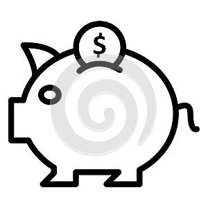 money box   Isolated Vector icon which can easily modify or edit