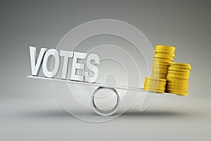 Money buys votes photo