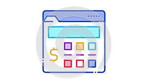 money calculator Icon Animation