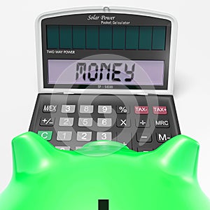 Money Calculator Shows Prosperity Revenue And Cash