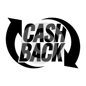 Money cash back icon.