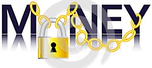 Money, Chain and Padlock