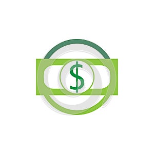 money changer illustration logo vector design