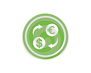 money changer logo icon  vector