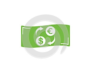 money changer logo icon  vector