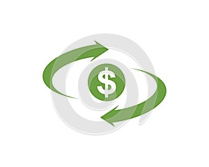 money changer logo icon  vector