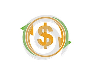 money changer logo icon  vector