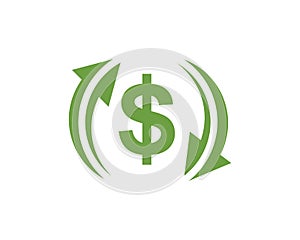 money changer logo icon  vector