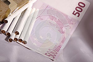 Money and cigarettes