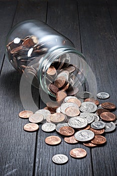 Money Coins Pennies Jar Savings photo