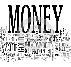 Money - collage of mixed words