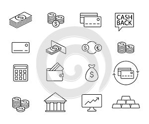 Money currency exchange line icons. Financial arrow graph. Stock illustration. Exchange symbol. Vector flat illustration. Coin